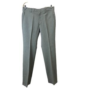 Vtg 80s Montgomery Ward Leisure Slacks Mens Sz 34 Gray Trouser Dress Pants
